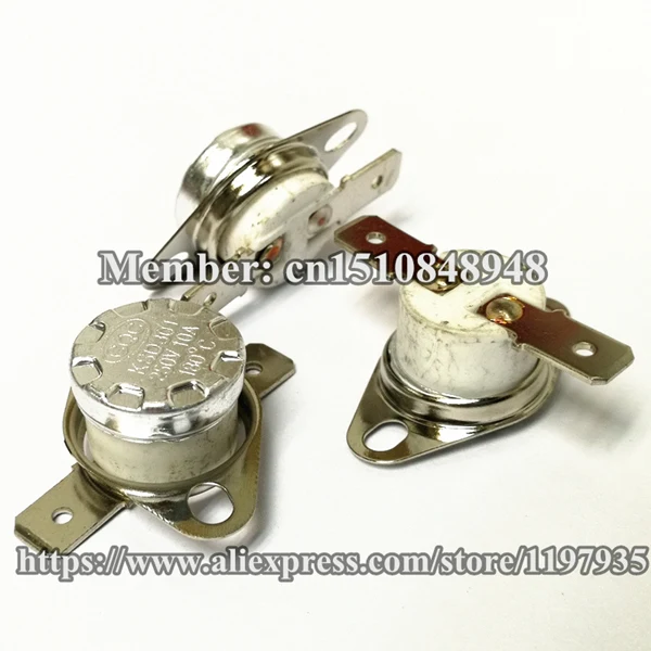 Переключатель температуры термостата KSD301 250V 10A 125 130 135 140 145 150 155 160 165 170 175 180 185 190 195 градусов нормально открытый - Цвет: 190 DegC Ceramics