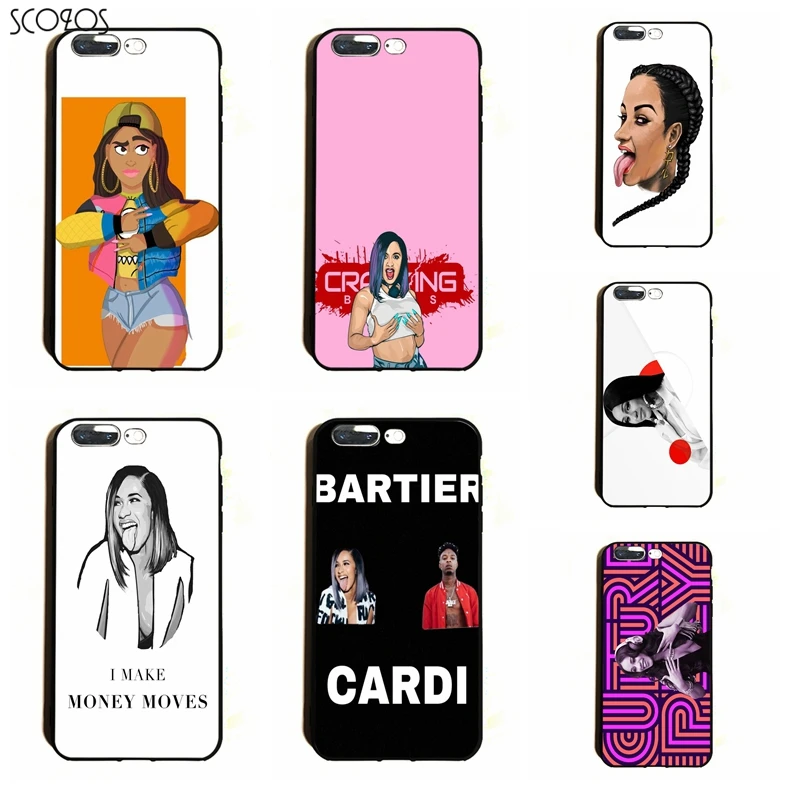 SCOZOS Забавная девушка Карди B чехол для телефона мягкий Iphone 5 5S Se 6 7 8 S плюс X Xr Xs Max |
