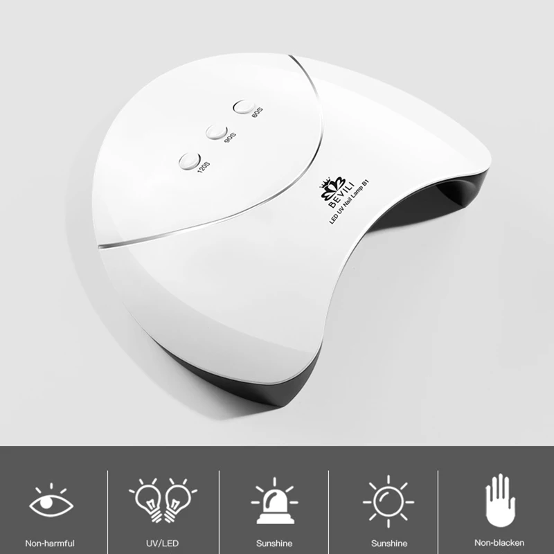 Сушилка для ногтей Smart Sensing 36 Вт лампа с 8 светодиодами всех видов гель-лака