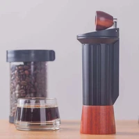 improved version portable coffee mill manual coffee grinder stainless steel burr hidden handle grinder