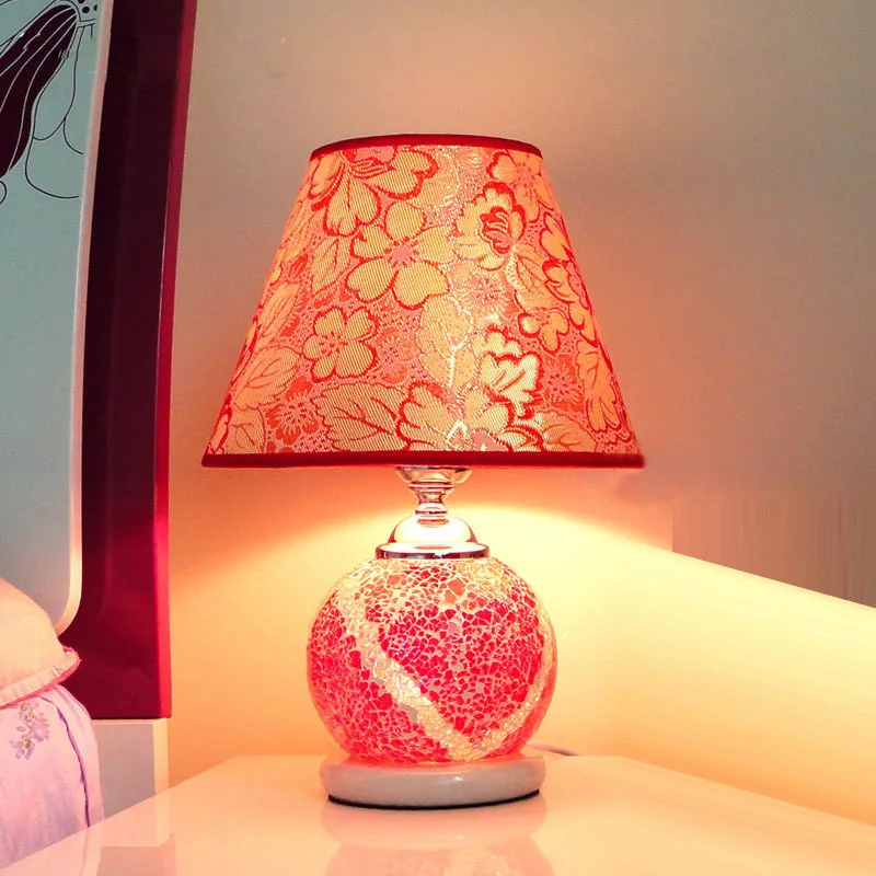 Китайская Свадебная витражная спальня кроме настольных огней с цветочным узором