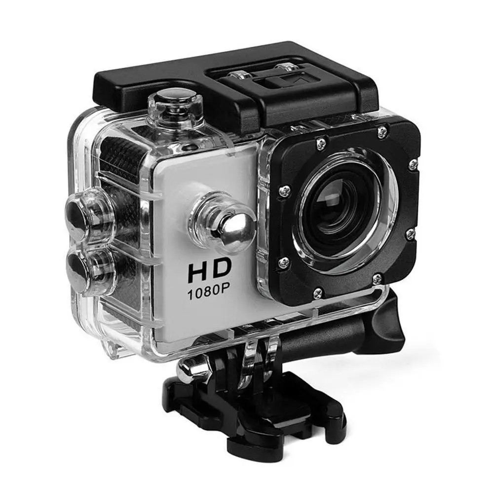 Серый CUJMH велосипедная камера для плавания и серфинга HD 2 go Full HD 1080P Экшн-камера C10 pro 30M Водонепроницаемая уличная камера s мини видеокамера - Цвет: Серый