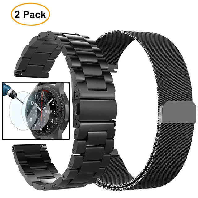 3 Универсальная Миланская петля для samsung gear S3 Classic/S3 Frontier/galaxy watch 46 мм/42 мм регулируемый ремешок из нержавеющей стали - Цвет: 3