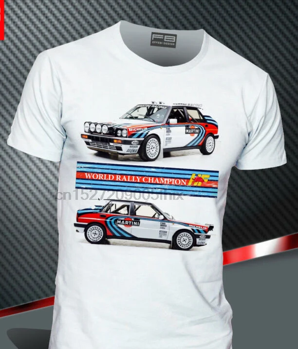 Футболка Uomo Lancia Delta Martini Racing Evo Hf Integrale Rally Legend Fb новинка 2019 модная мужская