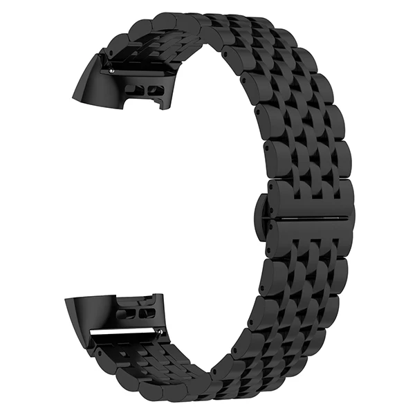 Odog черный ремешок из нержавеющей стали для часов Ремешок Браслет для Fitbit зарядка 3 ссылка Браслет замена Ремешки для наручных часов - Цвет: Black