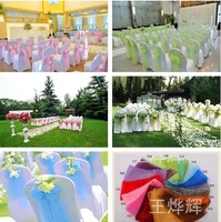 1000pcs organza chair sashes chair bows wedding party event xmas banquet decor sheer organza fabric 18cm x 275cm