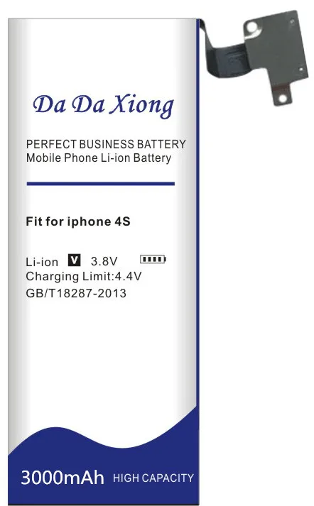 Da Xiong 3000 мАч батарея для Apple iphone 4S для iphone 4S батарея+ Бесплатные инструменты