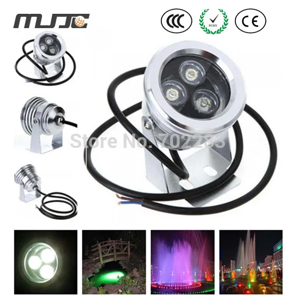 

IP68 Waterproof 12V 3W LED Floodlight Outdoor Underwater Lamp Warm white Cold white Green Garden Lights Outdoor Lighting