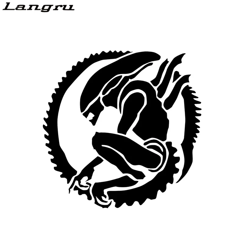 Виниловая наклейка Langru Alien для мотоцикла|Наклейки на автомобиль| |