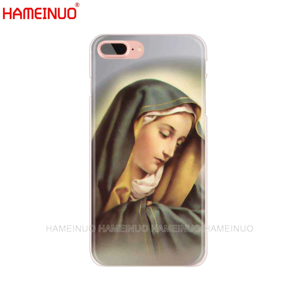 HAMEINUO Дева Мария христианские рождественские Чехлы для сотового телефона iphone X 8 7 6