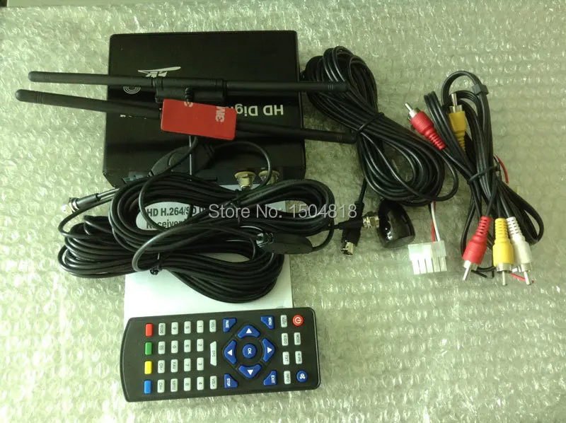 Автомобильная цифровая ТВ-приставка DVB T2 160 км/ч с двойной антенной H.264 MPEG4 |