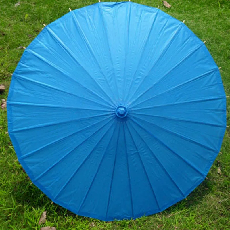 20 шт./лот Свадебный бумажный зонт ручной работы чистый цвет зонты с бамбуковой