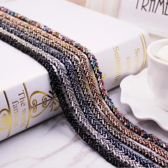 20 ярдов 10 мм серебристые шампанские синие черные жемчужные бусины стразы