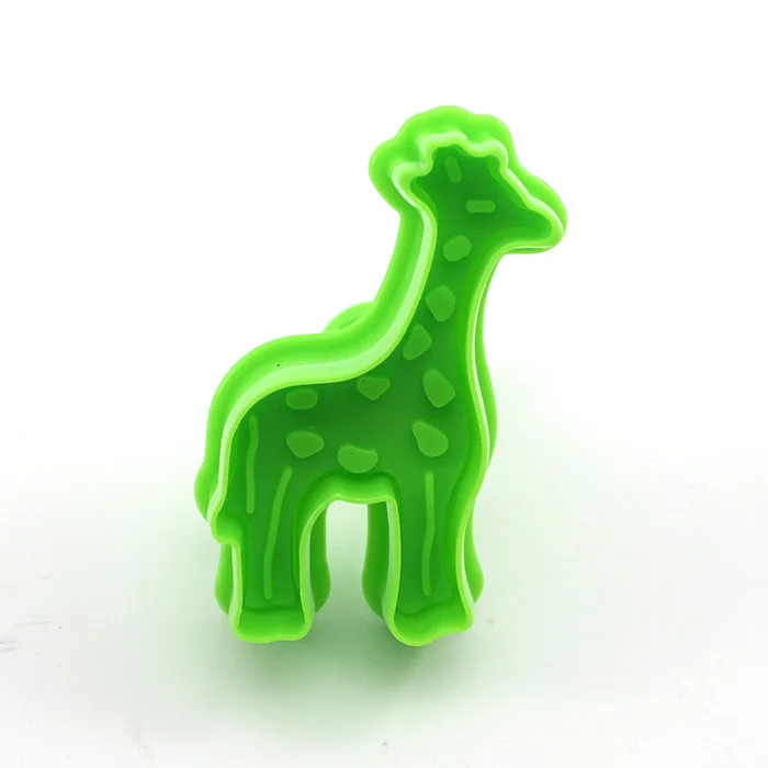 T-Ting DIY 3D Printed Lovely Giraffe Shape Cookies Cake Chocolate Decoration Mold Baking Mould Green Color | Дом и сад