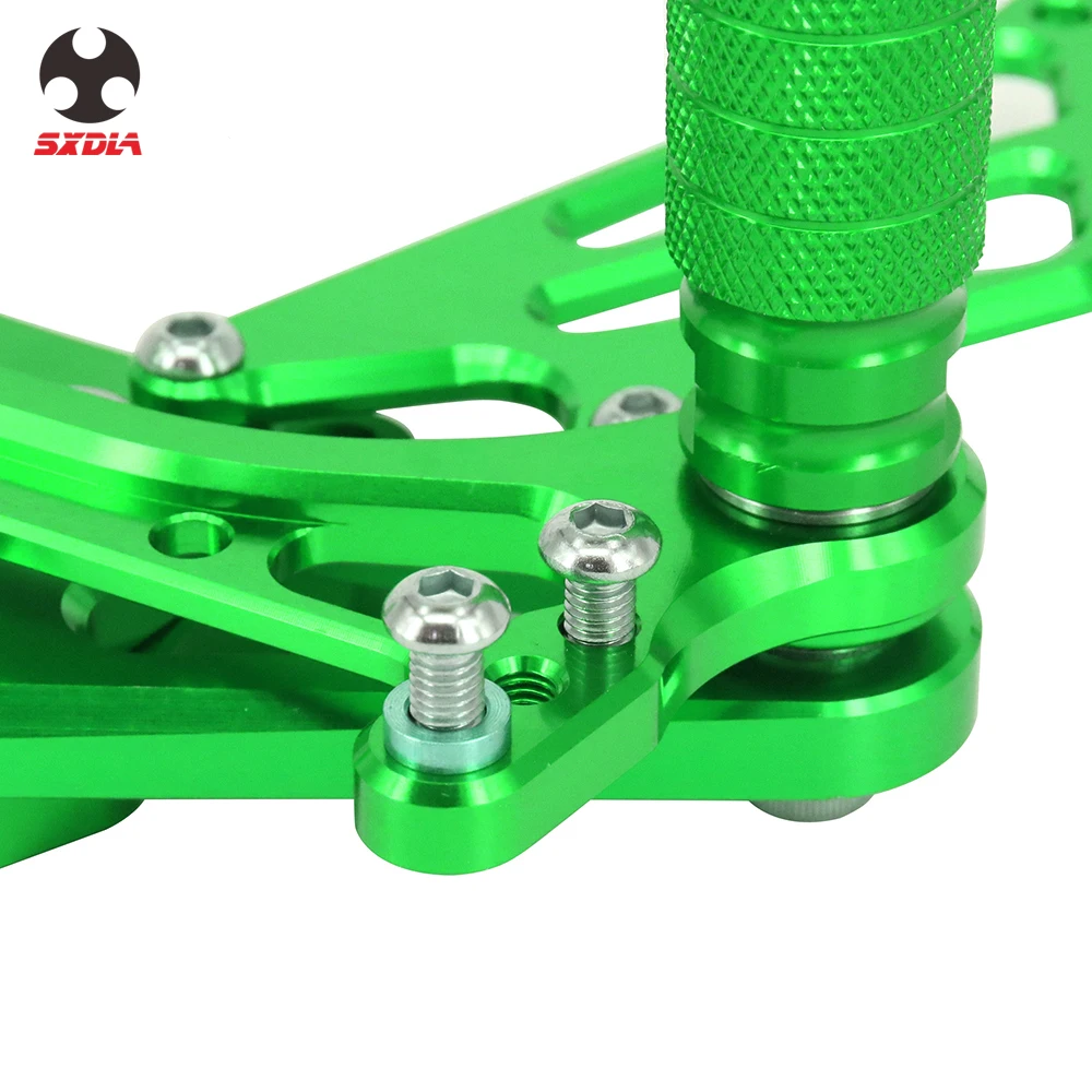 Мотоцикл CNC Регулируемые подножки задний Набор опорные подножки для Kawasaki NINJA zxzx6r ZX 6R 2005 2006 2007 2008