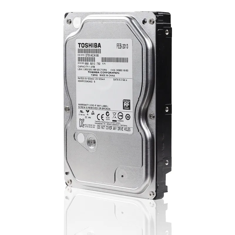 TOSHIBA 1TB Hard Drive Disk 1000GB 1T Internal HD HDD 7200RPM 32M 3.5" SATA 3 for Desktop PC Computer