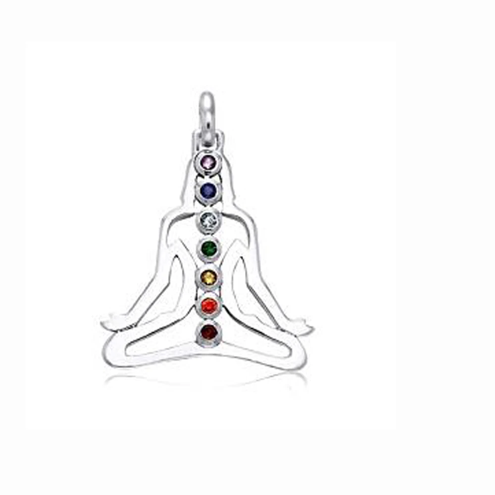 Посеребренный Ом АУМ символ йоги Исцеляющие кристаллы Charka Подвески DIY|namaste charm|charm