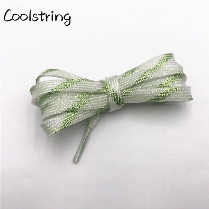 Coolstring 7 мм двухслойные блестящие цветные блестящие шнурки, длинные шнурки для обуви, белые, черные, красные, золотые, серебряные шнурки 60-180 см