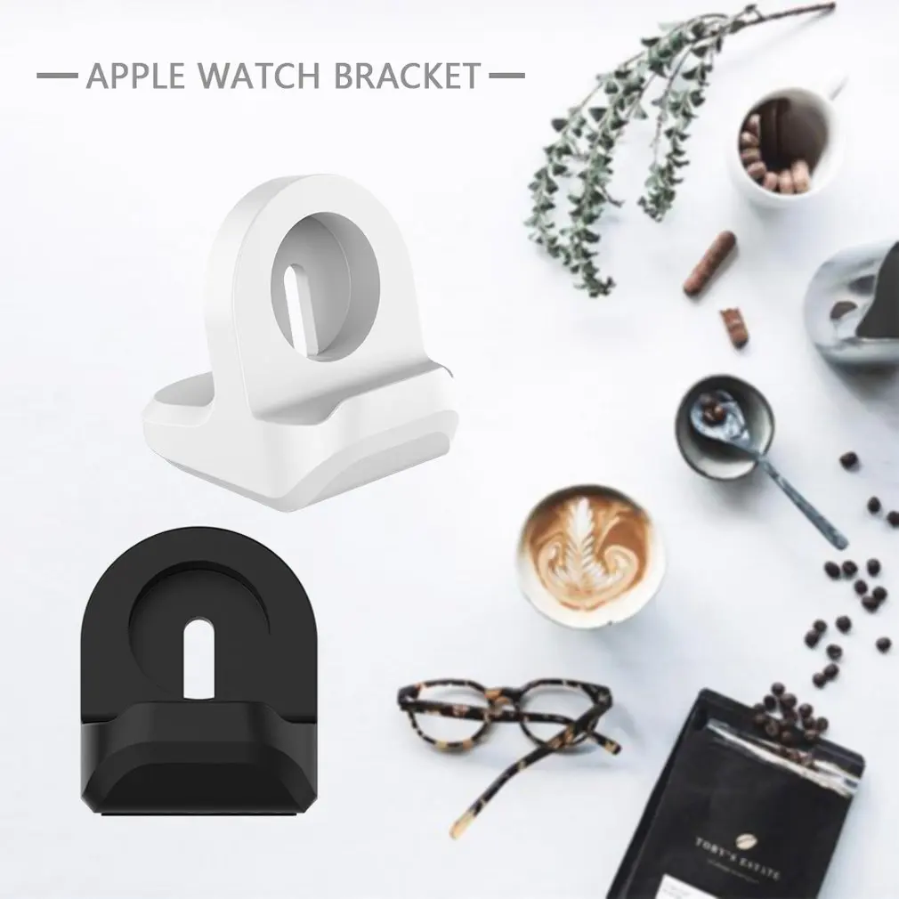 Роскошная подставка для Apple Watch, ручная зарядка с отверстием для кабеля, алюминиевый кронштейн для applewatch, держатель для док-станции