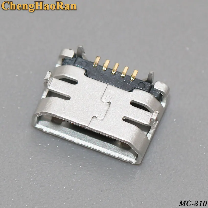 ChengHaoRan 10 шт. разъем Micro USB гнездо Тип 5Pin SMT для телефонов Хвостовая зарядная розетка