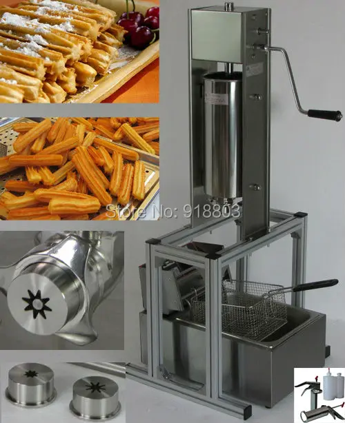3 в 1 5L ручная машина с поддержкой Spainish Churros + 6L 110В 220В электрическая фритюрница 700