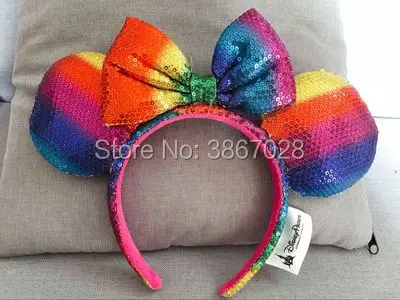 Костюм Минни Микки Маус dumbo EARS Косплей-Одежда плюшевая повязка на голову для взрослых/детей подарок