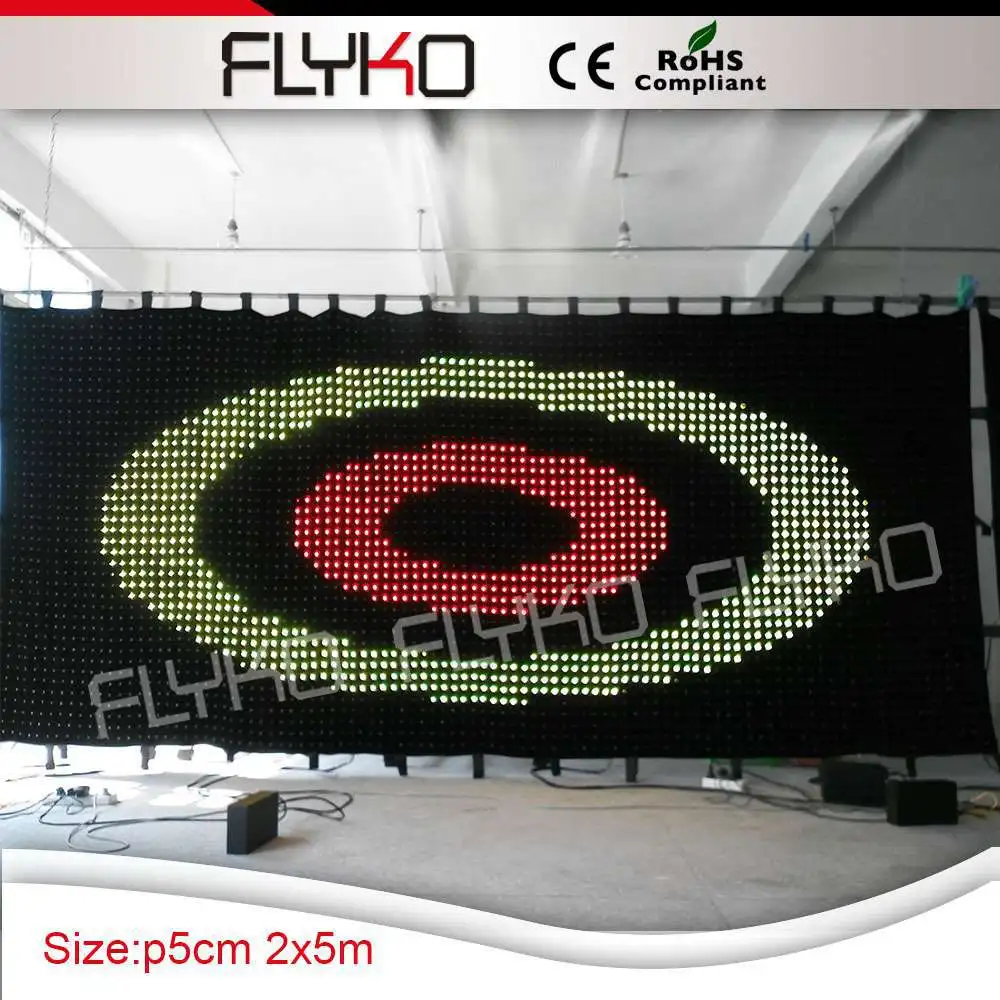 Dj оборудование gif экран светодиодный видео занавес для сценического фона|led video
