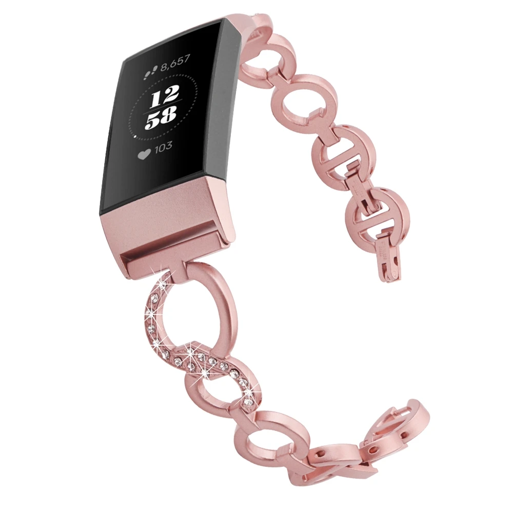 Браслет YOOSIDE для Fitbit Charge 3/Charge 3SE регулируемый браслет из нержавеющей стали с
