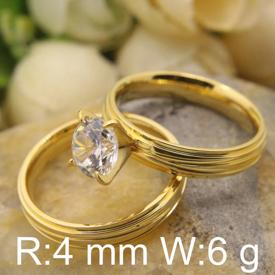 Кольца из нержавеющей стали кольца золотого цвета лидер продаж аксессуары