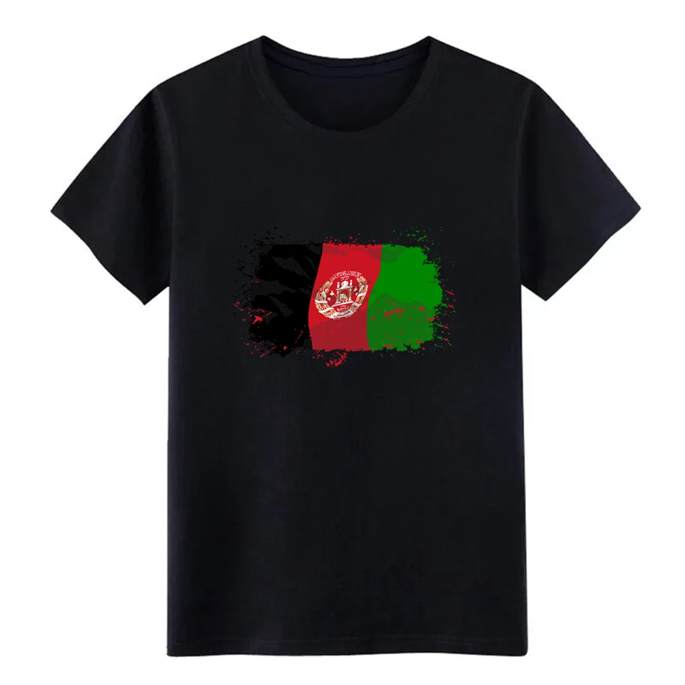 Afganistan флаг логотип Футболка создать футболку Круглый вырез сплошной цвет