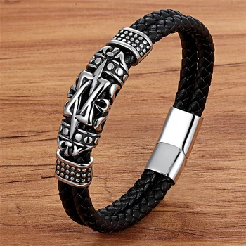 Ancient Architecture - Elegant Genuine Leather Bracelet 1