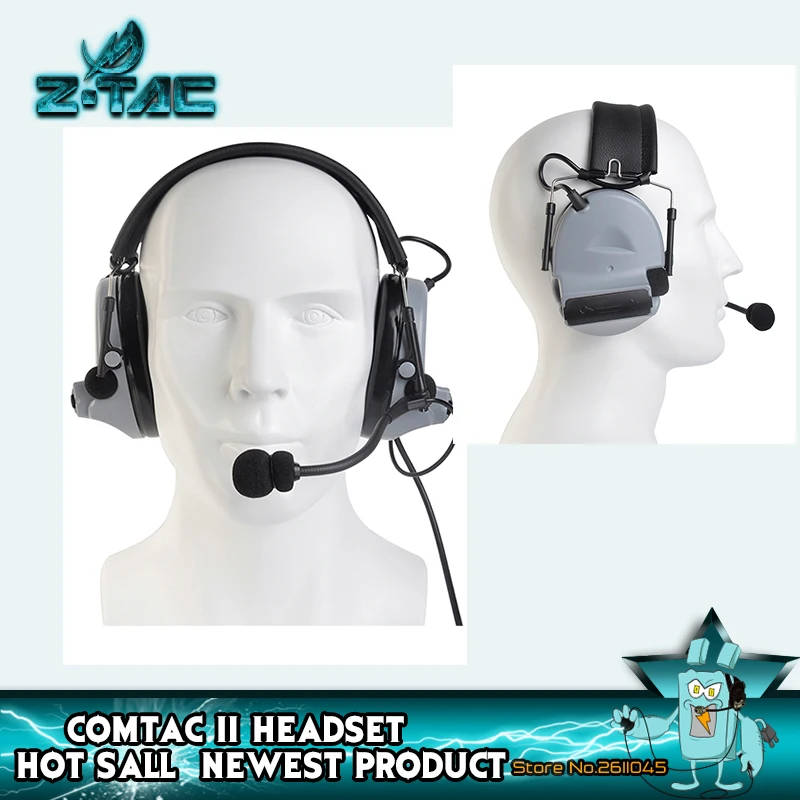 

Z Tactical Headphones Peltor Comtac II Softair Headset Noise Canceling Airsoft Active Headphones For tactical headsetZ041 SG