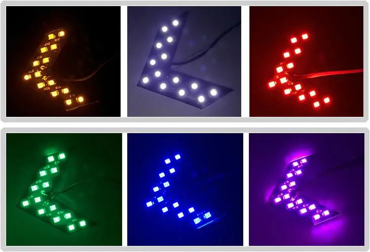 Автомобильные стрелы 2 шт. зеркальные указатели поворота 100 лм постоянный ток 12