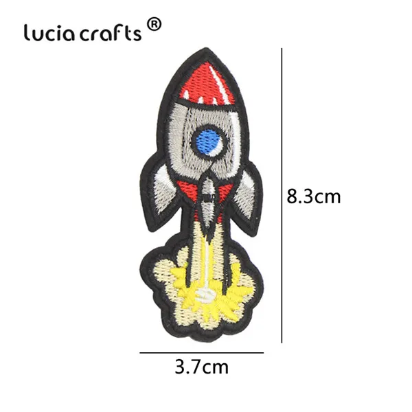 Style 10 Lucia crafts 1 шт./лот мульти-Стили вышитые железные патчи для одежды наклейки значки DIY Швейные аксессуары L0903 - Цвет: Style 10