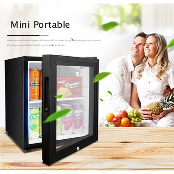 42L Mini Refrigerator Household Single Door 50W Wine Milk Food Cold Storage Home Cooler Dormitory Freezer Fridge