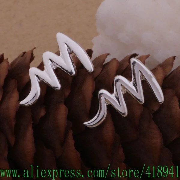 Посеребренные серьги посеребренные модные ювелирные изделия великолепная