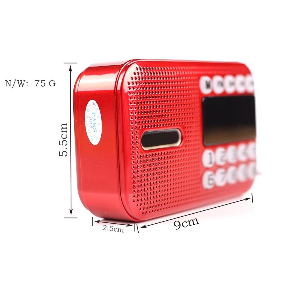 Портативный мини FM радио динамик музыкальный плеер TF карты USB для ПК iPod телефон со