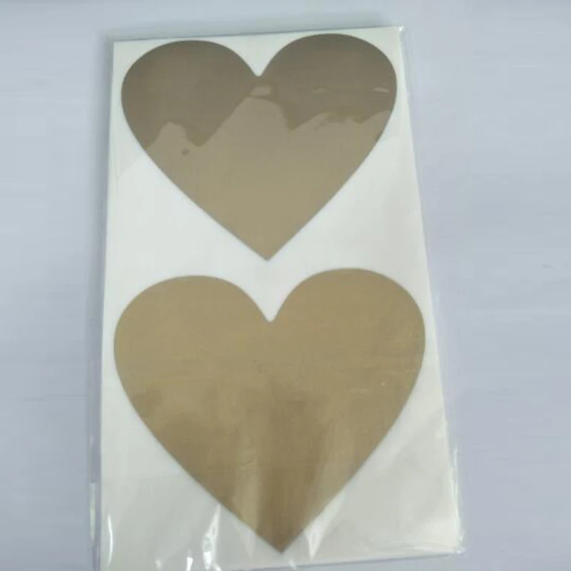 Wholesale 500Pcs Scratch Off Sticker Love Heart Shape Gold Color Blank for  Secret Surprise,DIY Surprise Games,Secret message