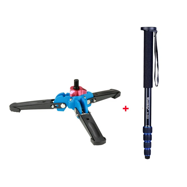 Monopod and Tripod Manbily 65 дюймов алюминиевый монопод для камеры штатив с полным вращением для DSLR камеры s Canon видео Полюс подставка для Zhiyun Gimbal DJI Moza - Цвет: Monopod and Tripod