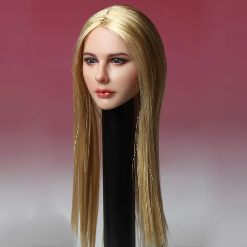 Mnotht SDH004 игрушка 1/6 женская голова для резьбы Avril Lavigne блонд волосы девушек Chloe Moretz 12