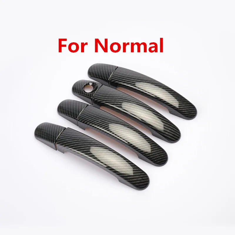 For Normal Наружная ручка двери автомобиля из углеродного волокна, Накладка для Ford Kuga 2013, аксессуары для стайлинга - Цвет: For Normal