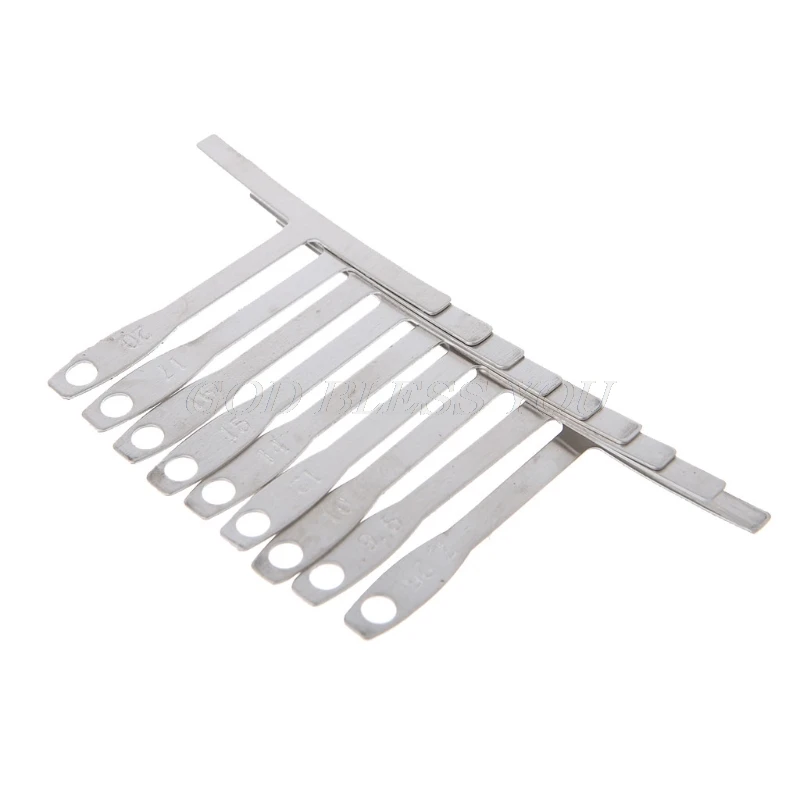 OOTDTY 9 шт. пластик/нержавеющая сталь радиус нижней Струны для гитары и настройка