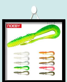 Приманки оптом Noeby мягкие приманки 20 шт./упак. каблуке высотой 13 см/20 г рыболовные приманки Шад UL нахлыстом плавающие приманки jig head