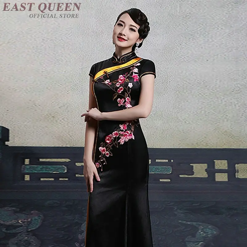 

Cheongsam qipao Chinese orienal dress China female traditional Chinese clothing for women qi pao sexy chinese dresses AA4124