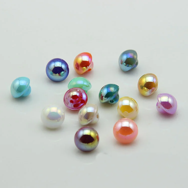 Бесплатная доставка! 1 лот = 200 шт! Яркие жемчужные пуговицы для шитья хвостовик