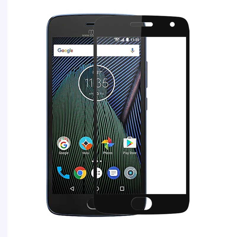 3D закаленное стекло для Motorola Moto G5 полное покрытие 9H защитная пленка