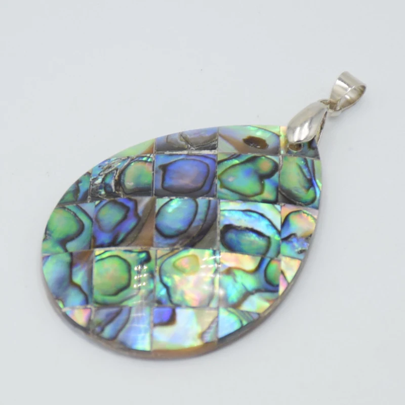 1 шт. простая Новая Зеландия натуральная устричная pauna Abalone оболочка слеза, капля воды подвески для колье Женские Подвески ювелирные украшения