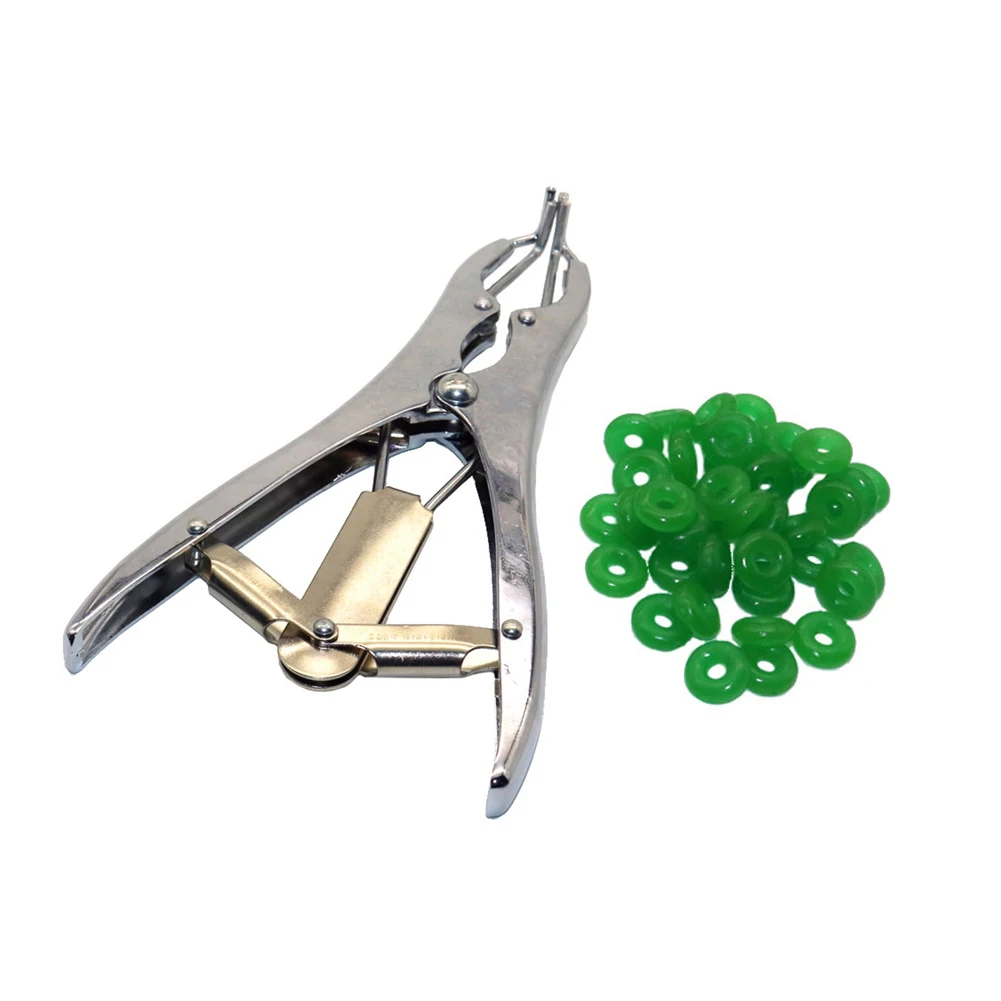 Piglets Sheep Tail Docking Pliers and Tail Docking Rubber Rings Castration Expansion Clamp Expansion Ring Bloodless Tails Device