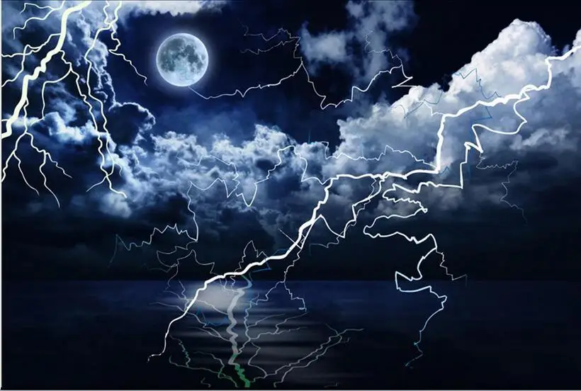 Настенные 3D-обои на заказ Фреска с изображением Луны ночи мечты одуванчика