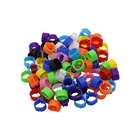 Кольцо на ножку птицы с внутренним диаметром 8 мм 10 мм, кольцо-клипса для ножные кольца голубей, попугая, маленьких птиц, 10 цветов, 2000 шт.